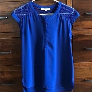 Royal blue blouse XS